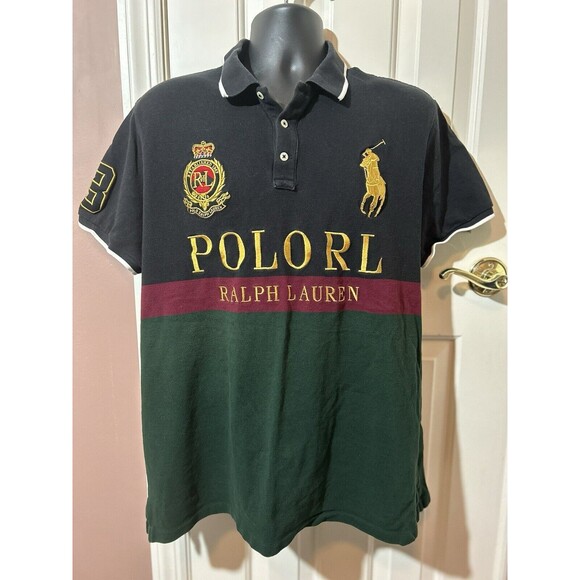 Polo Ralph Lauren Polo Mens XXL Custom Slim Fit Big Pony Crest #3 Spell Out - Picture 1 of 8
